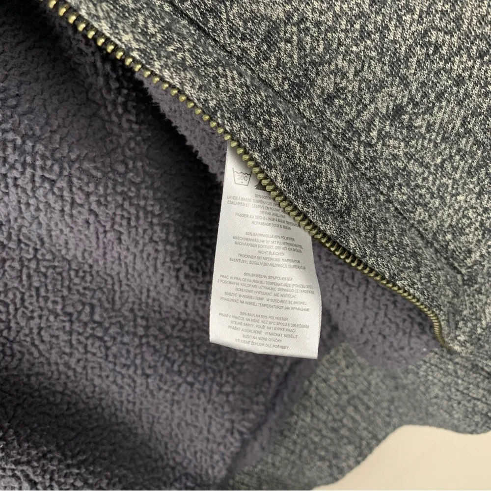 Burton Zip-Up Fleece Hoodie Sweatshirt Gray Medium Jacket Cozy Snowboarding - Picture 8 of 16